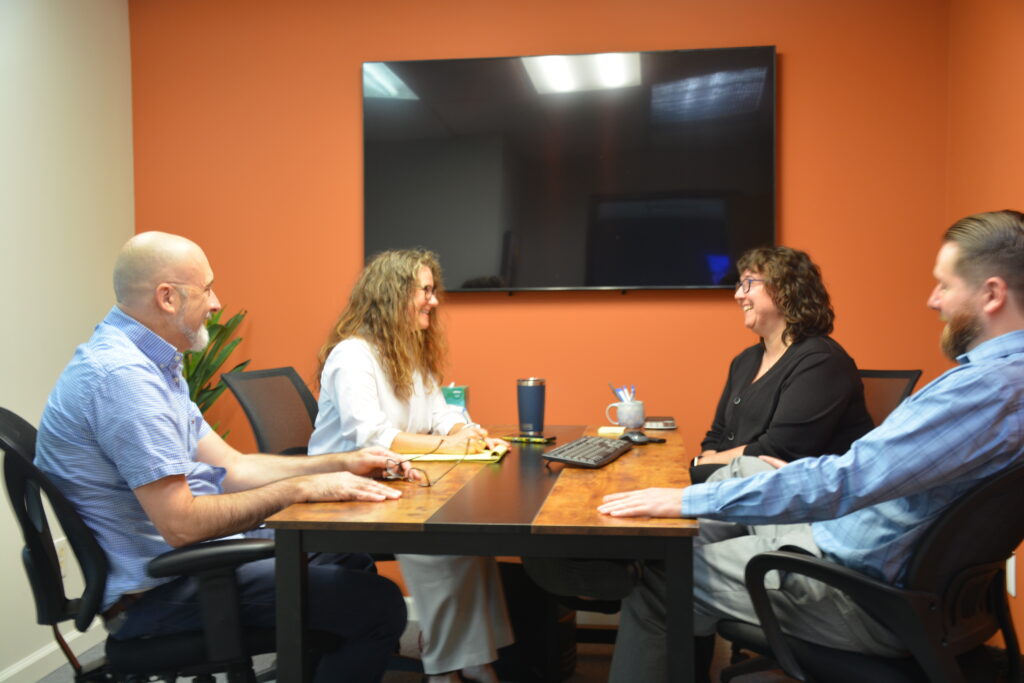 Schultz Dental Advantage Team: Jeffrey Schultz, CPA, Jason Lira and Abbie Schultz. Lori Villar is also pitcured